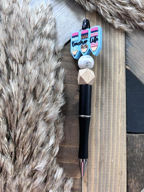 Wooden Neutral Teacher Life Pen