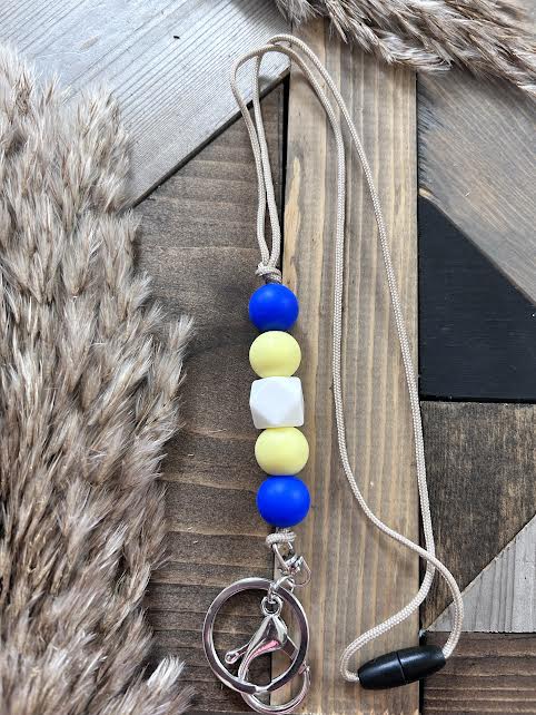 Blue and Gold Lanyard