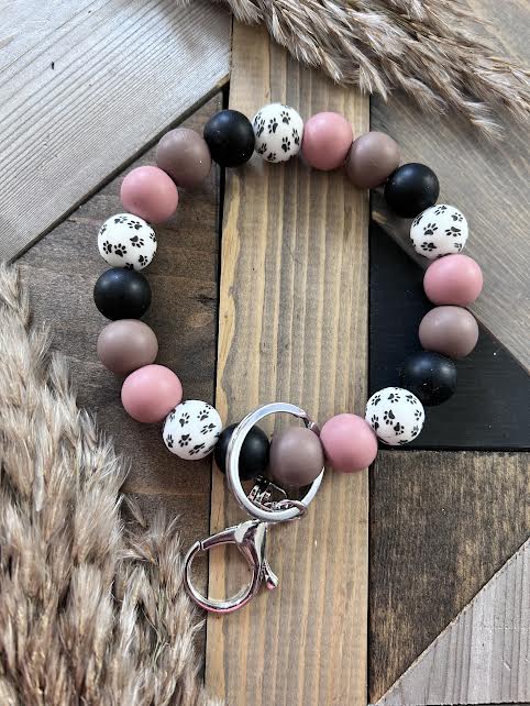 Pink Paws Wristlet